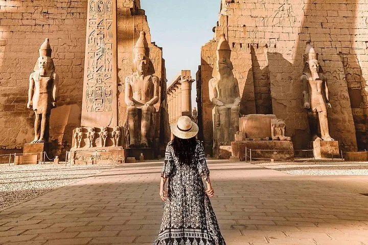 Luxor Temple entrance on a Valley of the Kings tour from Luxor, Egypt